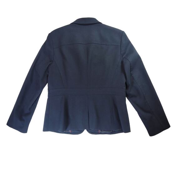 Talbots Petites Wool Navy Blue Blazer Women's Size 10P - Picture 12 of 13